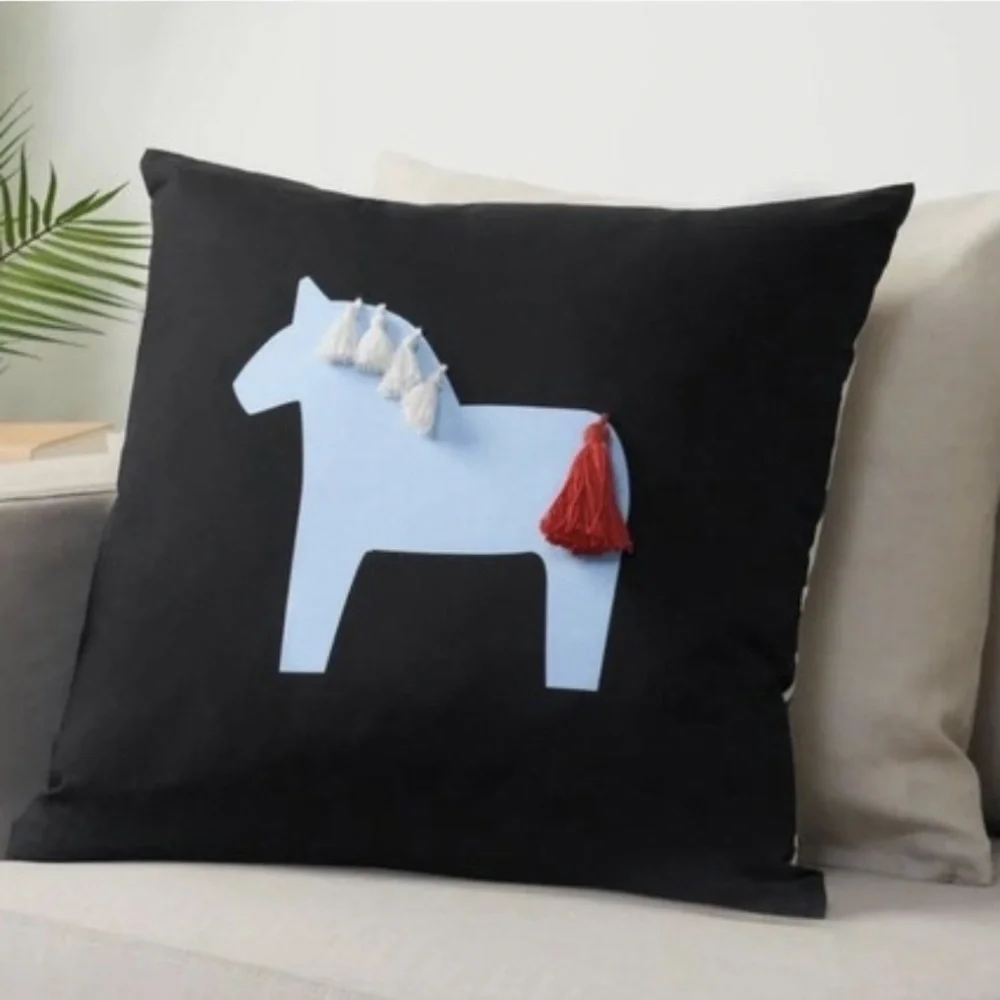IKEA HÄSTHAGE Swedish Dala Horse Collection Pillow